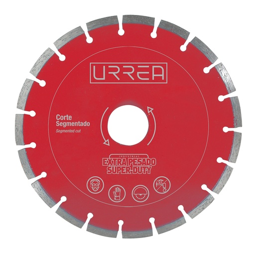 [DDES7] Disco de diamante segmentado, 7" Urrea