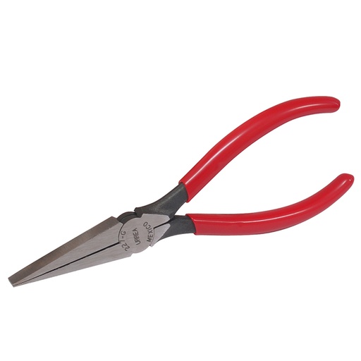 [227G] Pinza para electricista con mango rubber grip de 6-5/8" punta plana Urrea