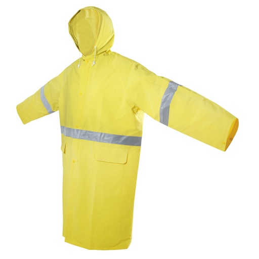 [137613] Gabardina impermeable con cintas reflejantes G Surtek