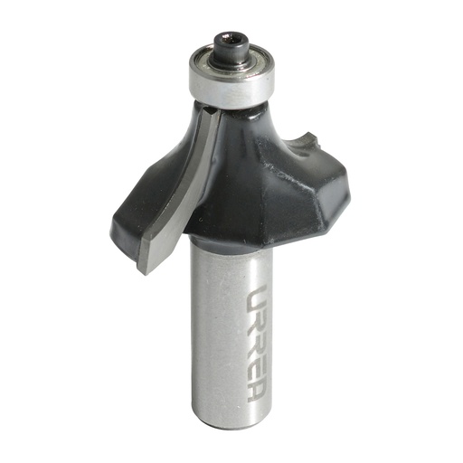[BR1419] Broca para router de acero redondeadora con balero 1"  zanco de 1/4" Urrea