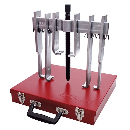 [4234B] Extractor quijada recta tipo "A" 10 ton, 13 piezas en caja metálica Urrea