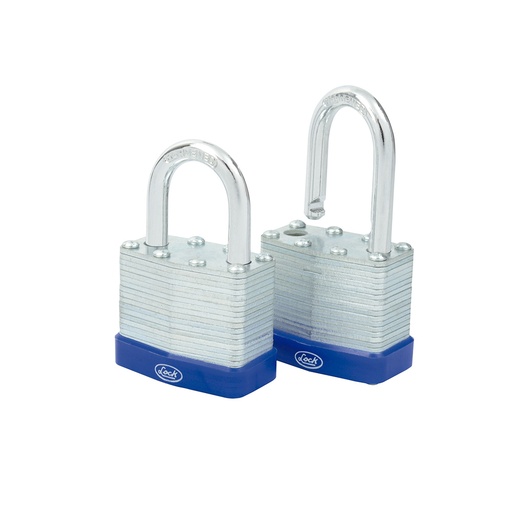 [16CA] Juego de candados laminados 40 mm, llave estándar, 2 piezas Lock