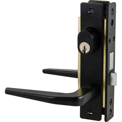 [20CL] Cerradura clásica para puerta de aluminio función sencilla, negro, llave estándar Lock