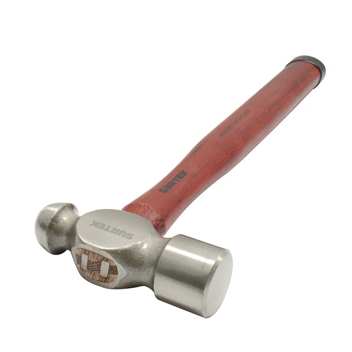 [8SP] Martillo de bola pulido con mango de madera de 13", 8 oz Surtek