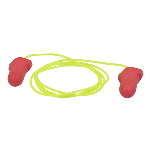 [USTO3] Tapones para oídos desechables de alta visibilidad color rojo SNR 32 dB Urrea