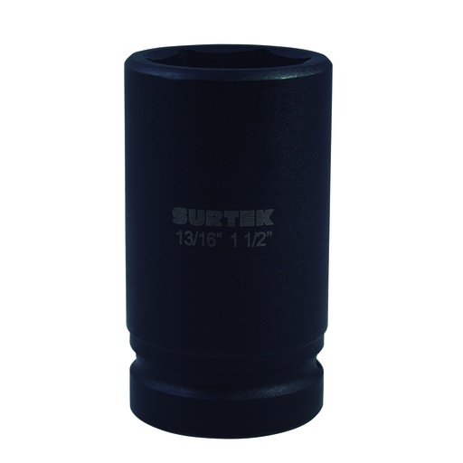 [107283] Dado de impacto pulgadas, doble boca, cuadro para capuchón 13/16", 1-1/2" Surtek