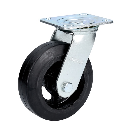 [RH15G] Rodaja de hule giratoria 6" Surtek