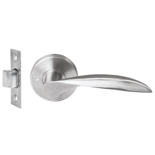 [CPF3-40-US32D] Manija tubular Messina función privacía, acero inoxidable, en caja Proforza