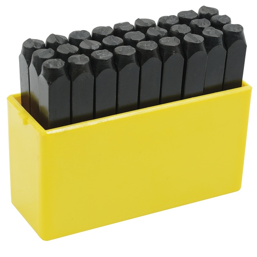 [117226] Juego de letras de la "A" a la "Z" de golpe 6 mm, 27 piezas Surtek