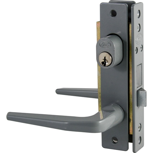 [14CL] Cerradura clásica para puerta de aluminio función doble, gris, llave estándar Lock