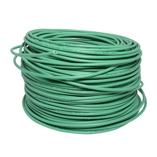 [136947] Cable eléctrico THW calibre 10, 100 m color verde Surtek