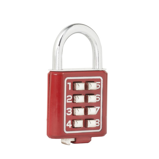 [C27R40] Candado de combinación, rojo, 40 mm Lock