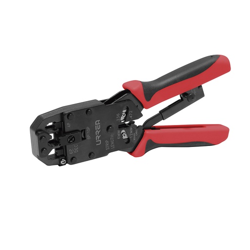 [302] Pinza ponchadora modular 8.3" para conectores RJ22, RJ12/11, RJ45 Urrea