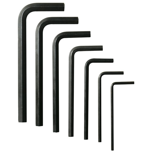 [4977] Juego de llaves hexagonales tipo "L", en pulgadas, 7 piezas en blíster Urrea