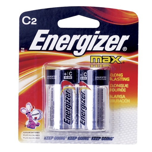 [E93BP-2] Pila alcalina Energizer® "C", 2 piezas Surtek