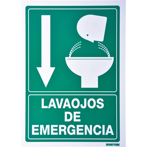 [SES7] Señal "Lava ojos de emergencia" Surtek
