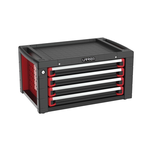[HD28S4] Gabinete superior 4 gavetas color rojo y negro serie HD 28" Urrea