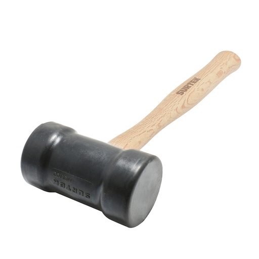 [600] Mazo con cabeza de hule negro  con mango de madera de 16", 22 oz Surtek