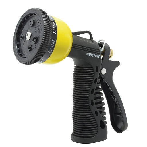 [130340] Pistola para riego con recubrimiento de PVC con 7 funciones 3/4" GHT Surtek