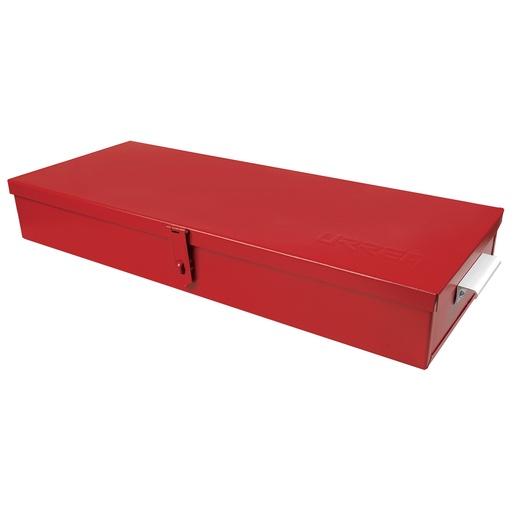 [5696] Caja metálica usos múltiples color rojo 23" x 9" x 3" Urrea