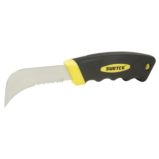 [120127] Cuchillo de acero inoxidables con mango bimaterial de 8", para linóleo Surtek