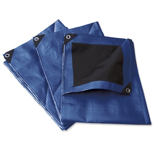[LR4X5A] Lona de polietileno reforzada color azul, 4 x 5 m Surtek