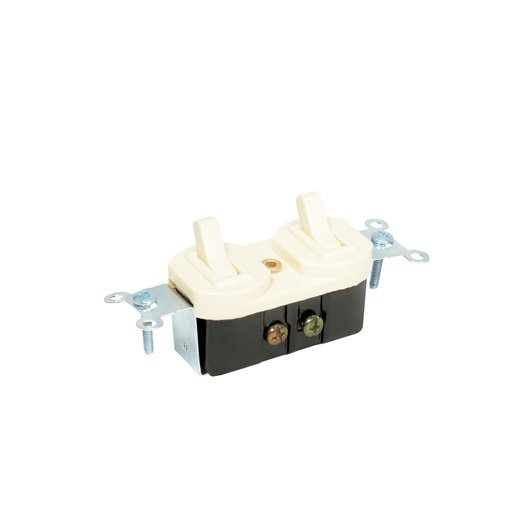 [136552] Apagador doble de campana, línea estándar, color marfil Surtek