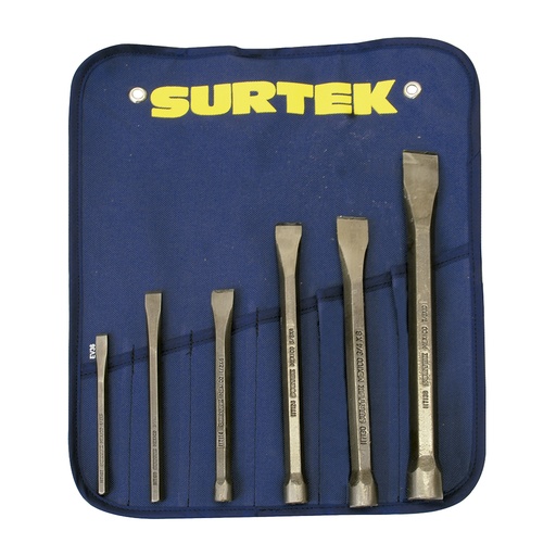 [117193] Juego de cinceles, 6 piezas Surtek