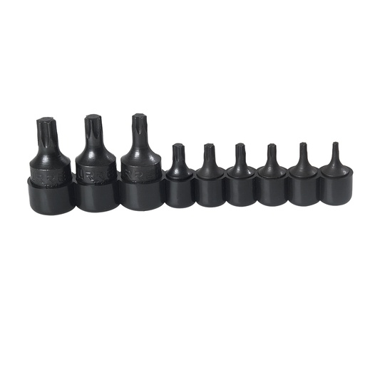 [4752W] Juego de dados con punta torx cuadro de 1/4" y 3/8", 9 piezas Urrea