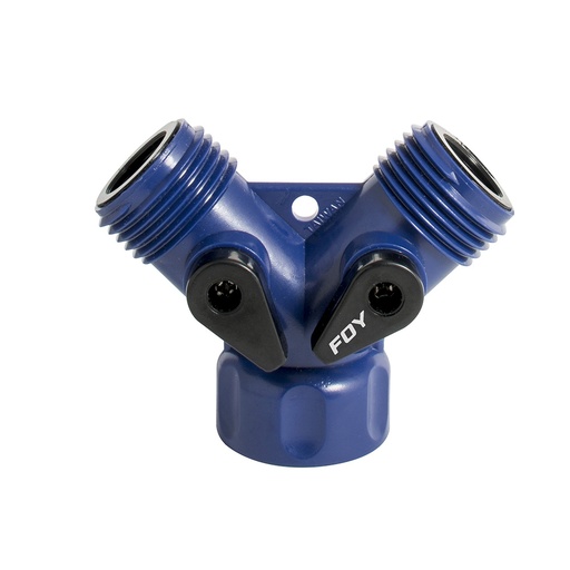 [VALY01P] Adaptador para manguera de riego en "Y" de plástico 11 x 7cm Foy