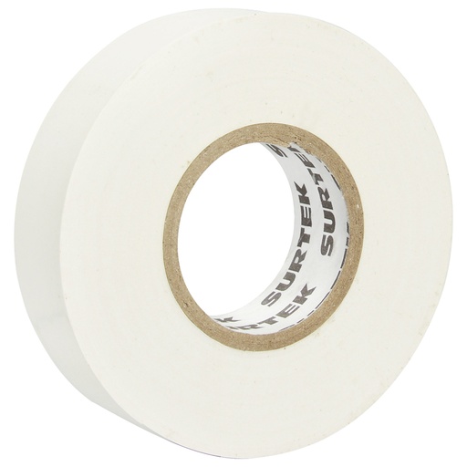 [138013] Cinta blanca para aislar 19 mm x 9 m Surtek