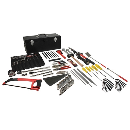 [98165] Juego básico industrial para mecánico en pulgadas 93 piezas, con caja D7C20 Urrea