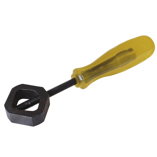 [2108A] Porta cincel cuadrado con mango ergonómico de plástico 8-1/2" Urrea
