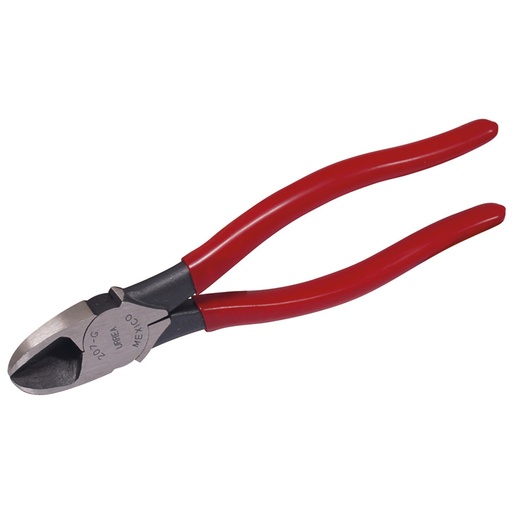[207G] Pinza para electricista con mango rubber grip de 7-3/4" corte diagonal alta palanca Urrea