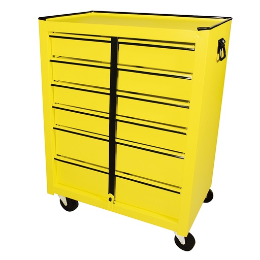 [125106] Gabinete móvil con 6 gavetas color amarillo 25" Surtek