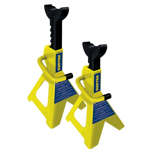 [137053] Torres para automóvil de acero, 6 ton, 2 piezas Surtek