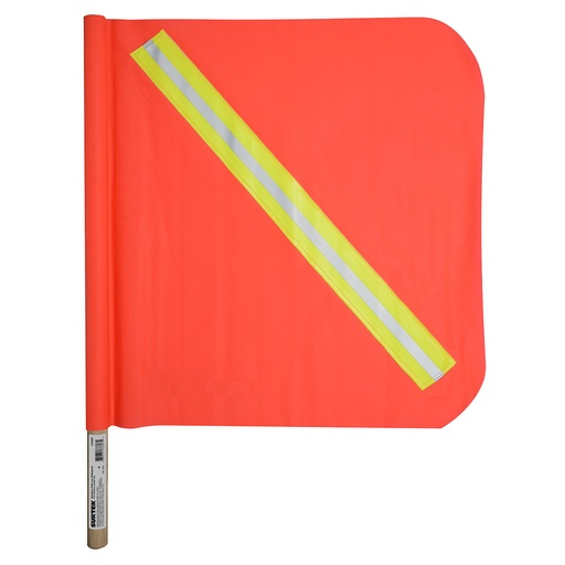 [137607] Banderín de PVC con reflejante y vástago de madera Surtek