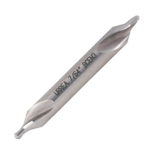 [BCEN3] Broca de centro de acero de alta velocidad #3, 7/64" Urrea