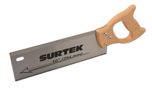[120226] Serrucho con mango de madera de costilla de 10" Surtek
