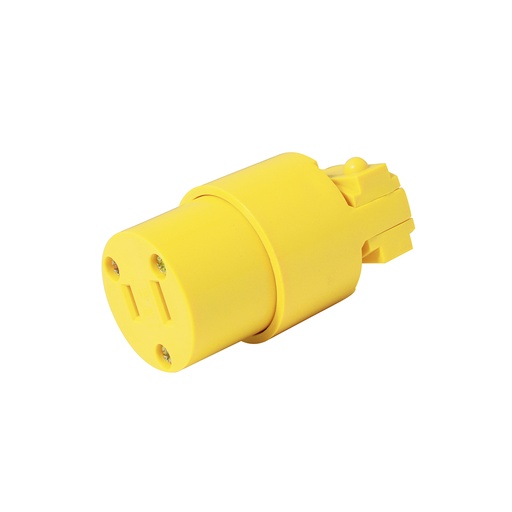 [136409] Contacto blindado plástico polarizado, color amarillo Surtek