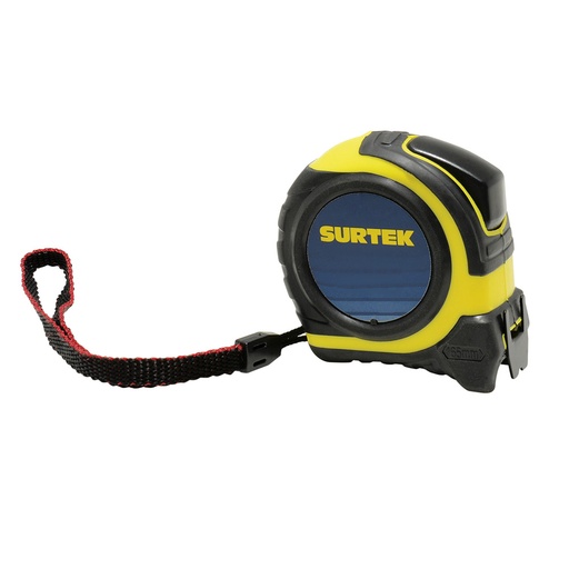 [B122075] Flexómetro con carcasa rubber grip 8 m x 1" Surtek