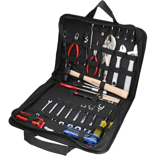 [JAU31] Juego combinado automotriz para reparación básica 31 piezas, con portafolio Urrea