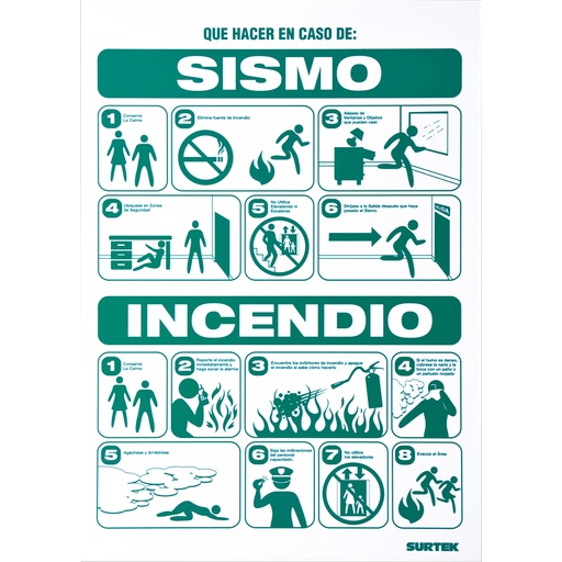[SES49] Señal "Sismo/incendio" Surtek