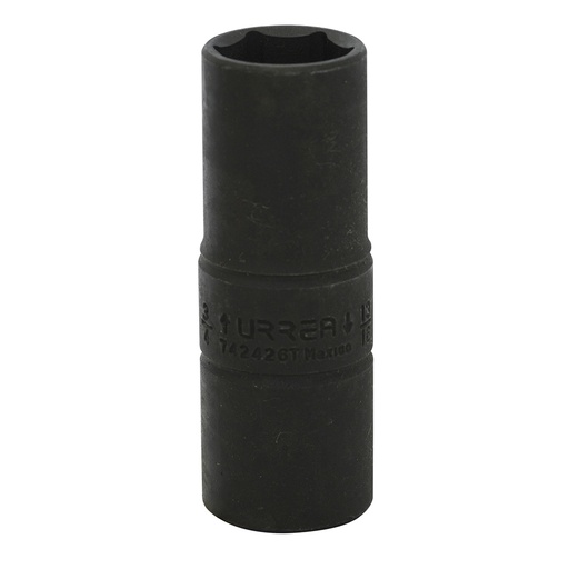 [742426T] Dado de impacto largo doble boca en pulgadas cuadro de 1/2", 3/4" x 13/16" Urrea