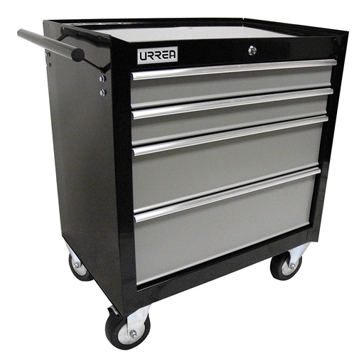 [H27M4] Gabinete móvil 4 gavetas color negro serie H 27" Urrea