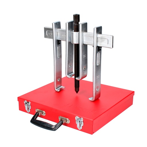 [4232SJB] Extractor quijada recta tipo "A" 10 ton, 9 piezas en caja metálica Urrea