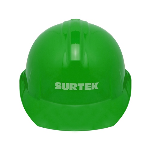 [137313] Casco de seguridad con ajuste de intervalos, color verde Surtek