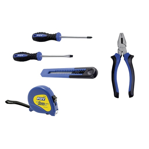 [JHF01] Juego combinado de herramienta, 5 piezas Foy