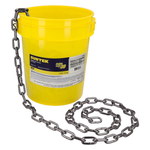 [150857] Cadena grado 30 pulida 25 kg, 1/8" Surtek