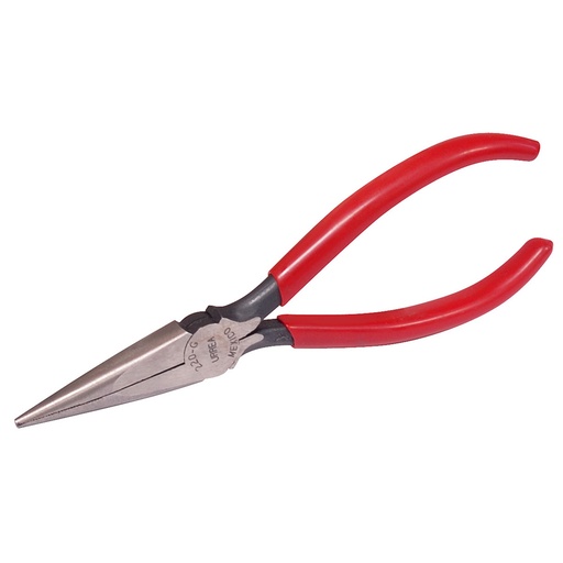 [220G] Pinza para electricista con mango rubber grip de 6-5/8" punta plana cónica Urrea